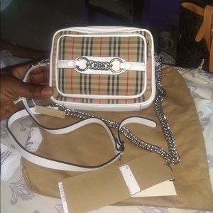 Burberry cross body bag.. with chain straps